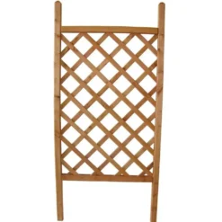 Treillis droit mélèze huilé pour bac 80 x 150 cm
