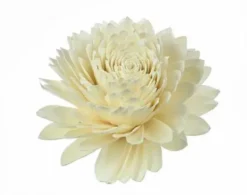 Tête de fleur de Sola blanche Naturalys - Ø 12 cm