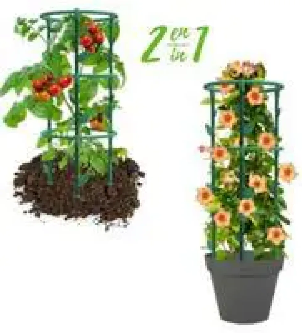 Tuteur rond façon treillis coloris vert Canada Eda - Ø 25 x H 66,3 cm