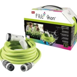 Tuyau Extensible Lime 100% équipé Fitt Ikon Gardena - 20 m