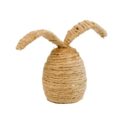 Œuf à oreilles de lapin naturel Nalio - H 17,5 x D 7,5 cm