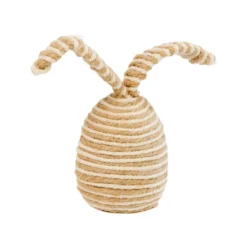 Œuf à oreilles de lapin naturel Nalio - H 17,5 x D 7,5 cm