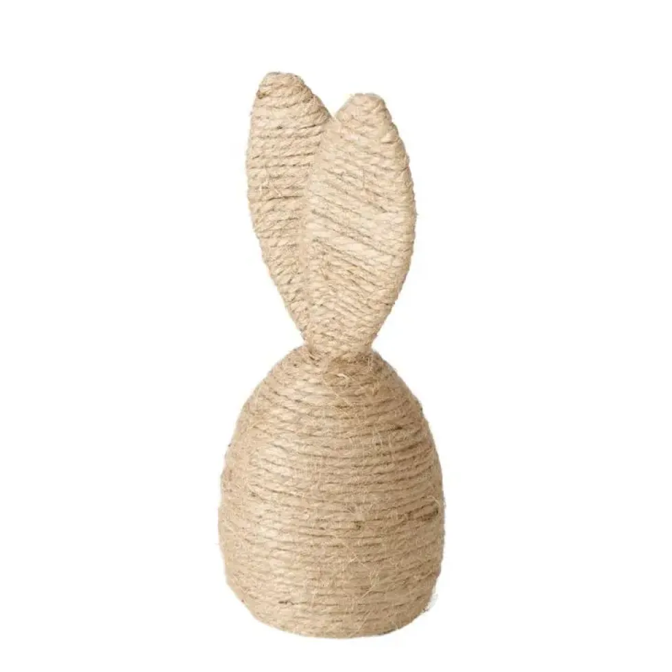 Œuf à oreilles de lapin naturel Nalio - H 17,5 x D 7,5 cm