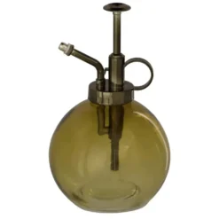 Vaporisateur boule en verre vert - Ø 9,9 x H 16,7 cm