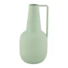 Vase amphore coloris vert en métal - 20 cm