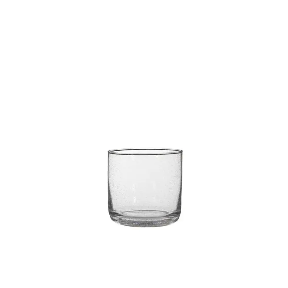 Vase cylindrique Lilou en verre Ø 16,5 x H 16,5 cm
