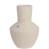 Vase en terre cuite blanc - Ø 26 x H 35 cm