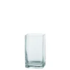 Vase en verre transparent Lucca - 11 x 20 cm