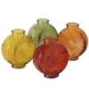 Vase rond en verre coloré Gebby - 15,2 x 7,2 x 17,3 cm