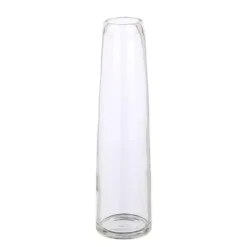 Vase soliflore en verre transparent Xandra - Ø 10 x H 37,5 cm
