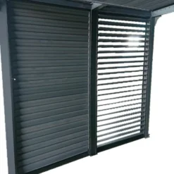 Ventelles pour pergola 3630 BI/PER 2430 BI coloris gris en aluminium - 2,19 x 2,8 m