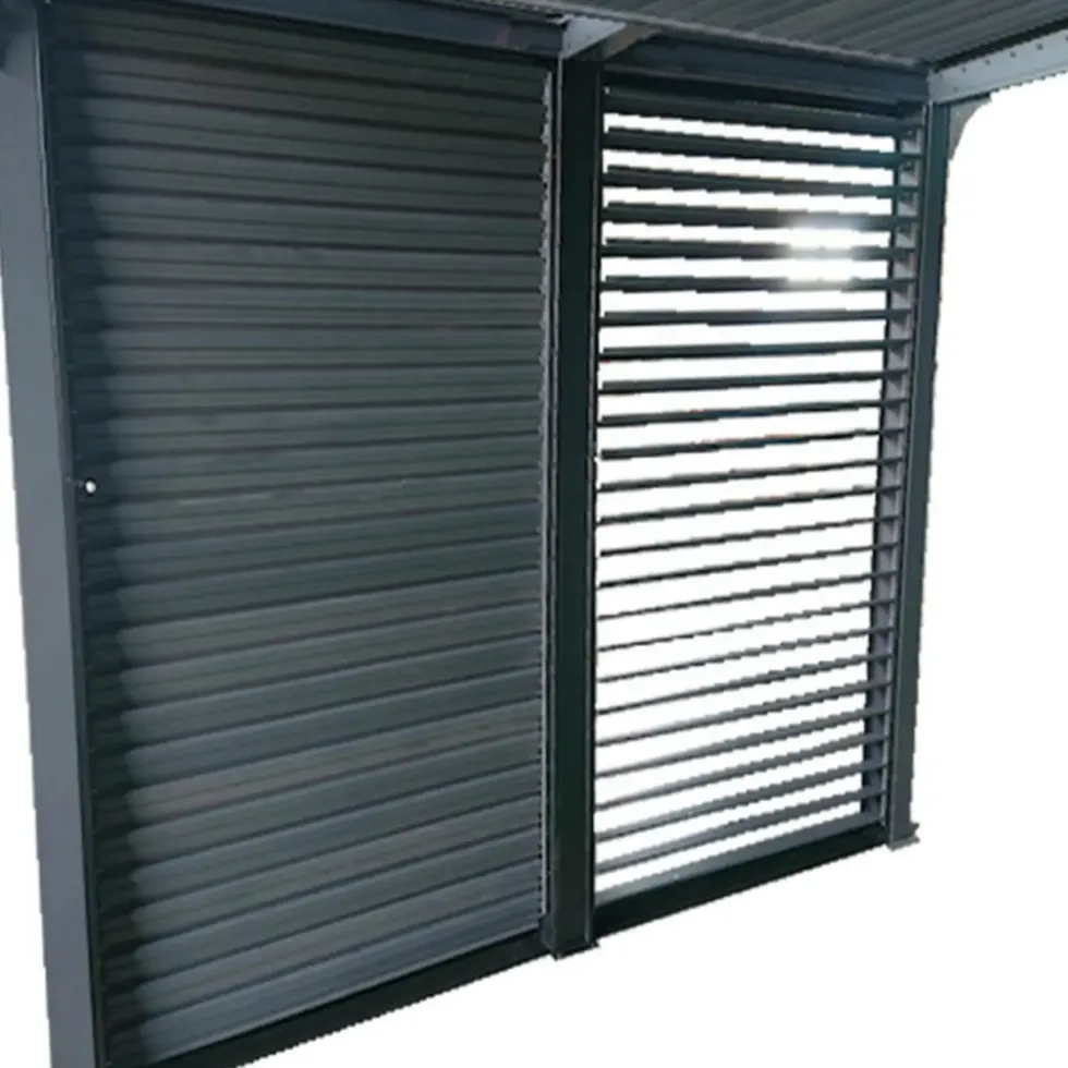 Ventelles pour pergola 3630 BI/PER 2430 BI coloris gris en aluminium - 2,19 x 2,8 m