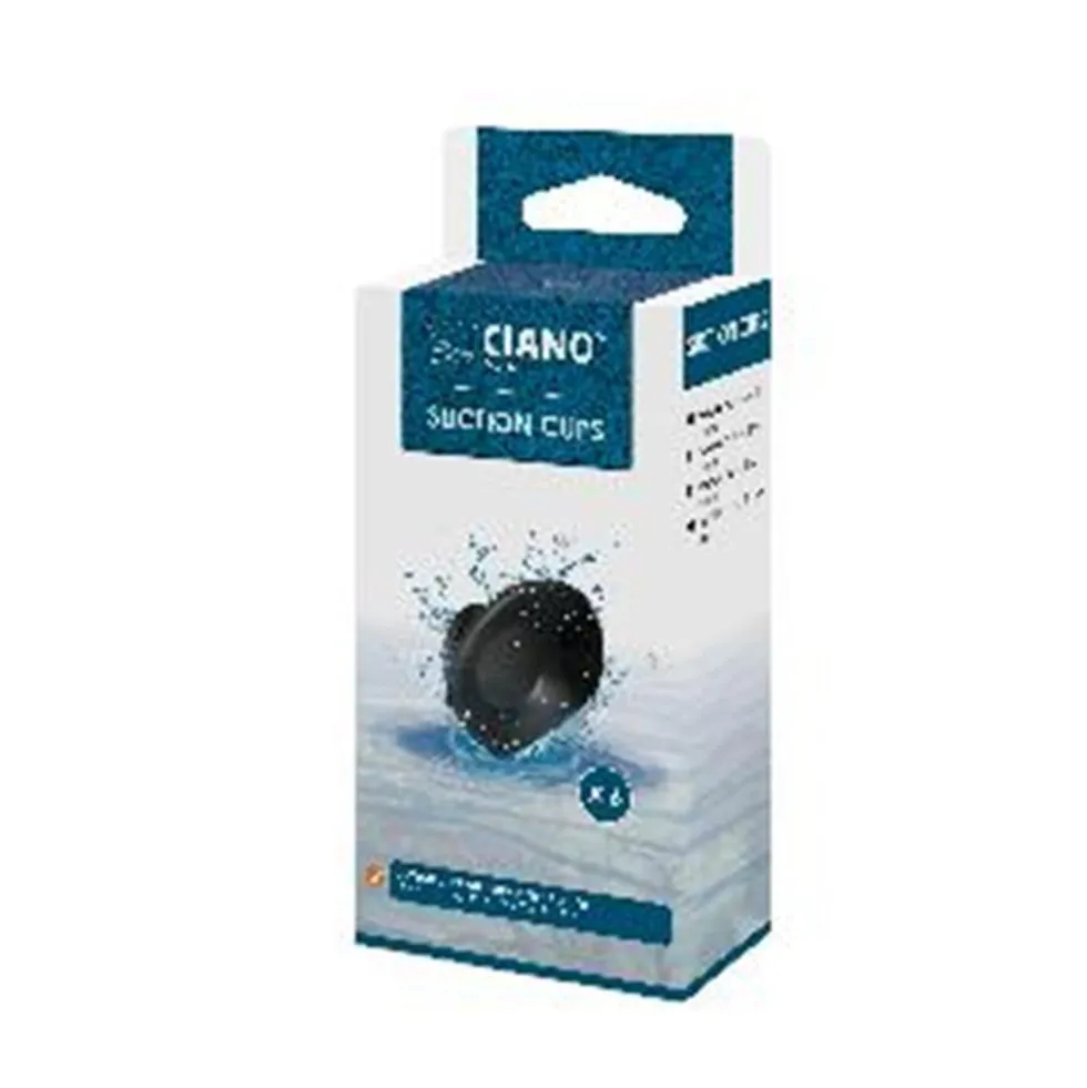 Ventouses filtre pour aquarium coloris noir CF 20/40/80 Ciano - X 6