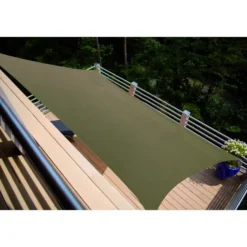 Voile coloris marron en polyéthylène tressé Austral - 4 x 3 m