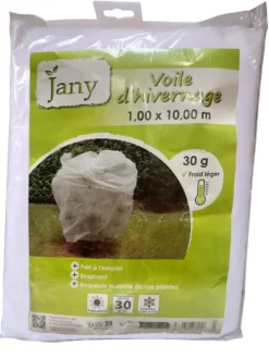 Voile d'hivernage pour plante extérieure Jany France 30 g/m2 - 10 m