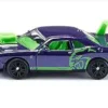Voiture miniature violet/vert sous blister Siku Dodge Challenger Custom