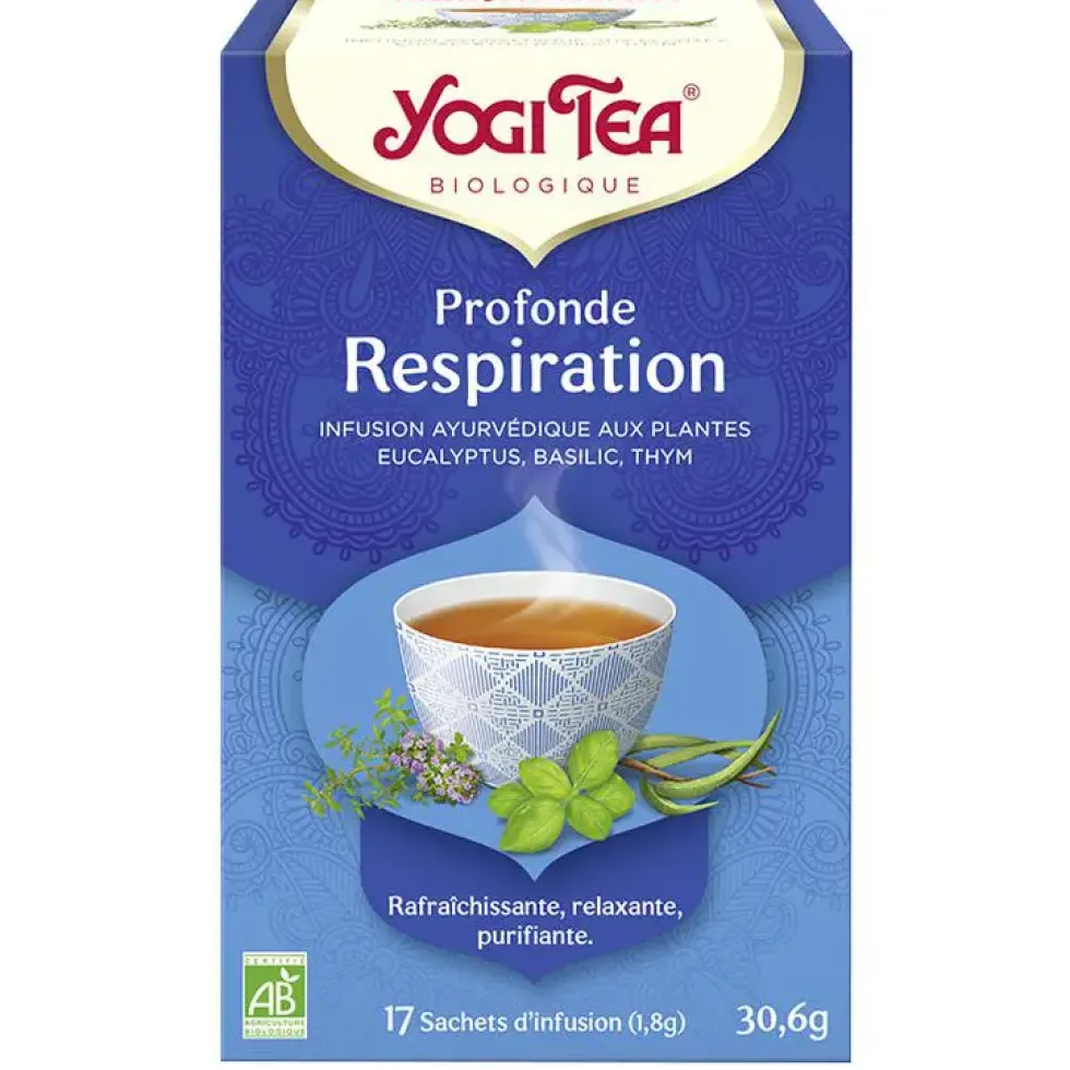 Yogi Tea Profonde respiration – La boîte de 17 sachets