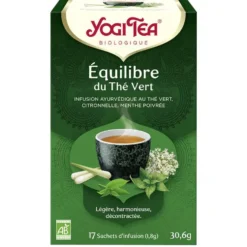 Yogi Tea Équilibre du thé vert – La boîte de 17 sachets